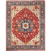 Multi Color Heriz Hand-Knotted Persian Rug (HZ-809)