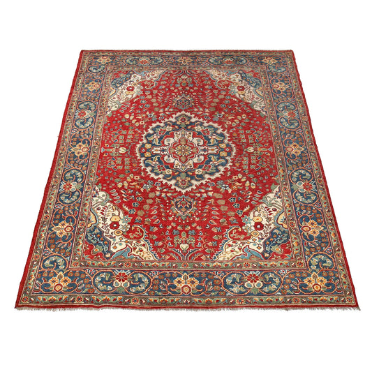 Red Heriz Hand-Knotted Persian Rug (HZ-803)