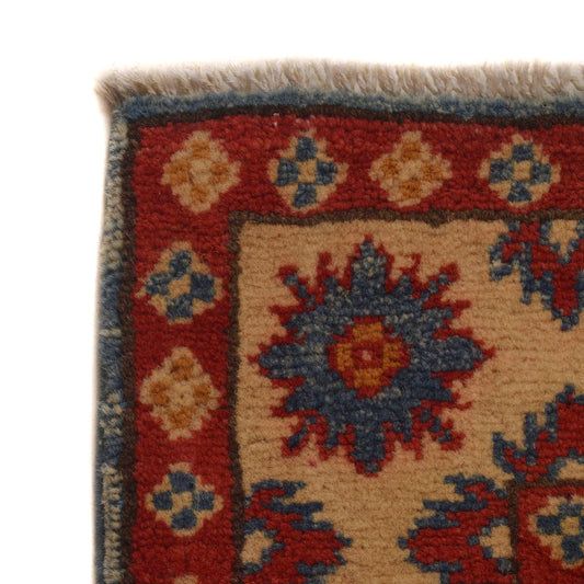 Blue Oriental Kazak Afghan Hand-knotted Rug (KK-225)