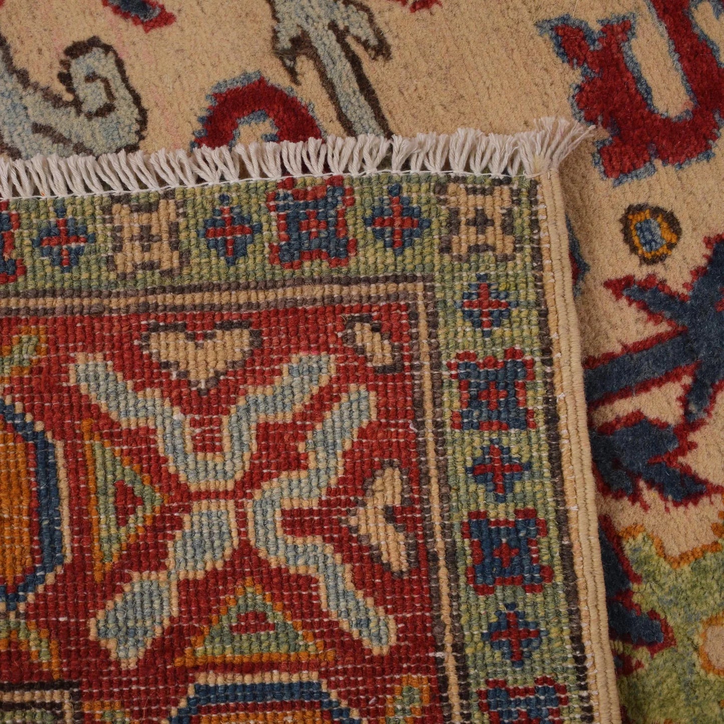 Ivory Mumluk Afghan Hand-knotted (MM-110)