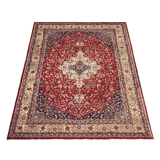 Multi Color Kashan Hand-Knotted Persian Rug (KN-632)