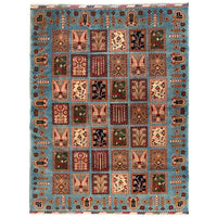 Blue  Bakhtiar Persian Hand-Knotted Rug (BR-683)