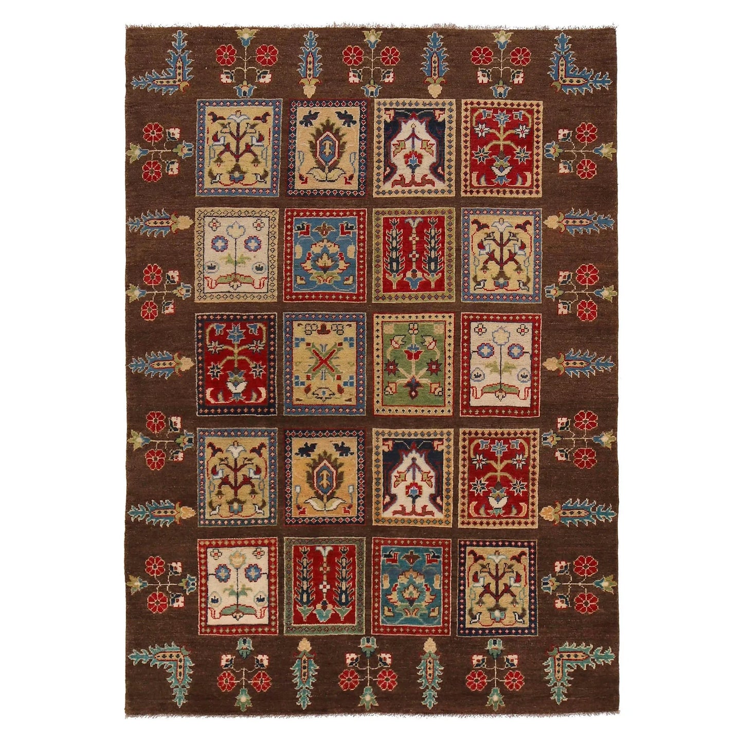 Brown  Bakhtiar Persian Hand-Knotted Rug (BR-685)