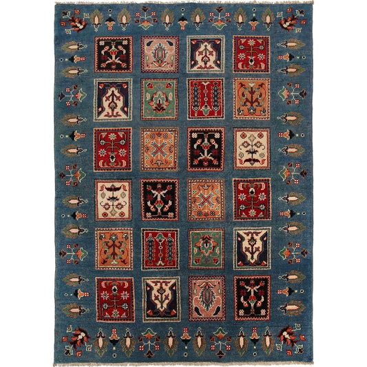 Blue  Bakhtiar Persian Hand-Knotted Rug (BR-686)