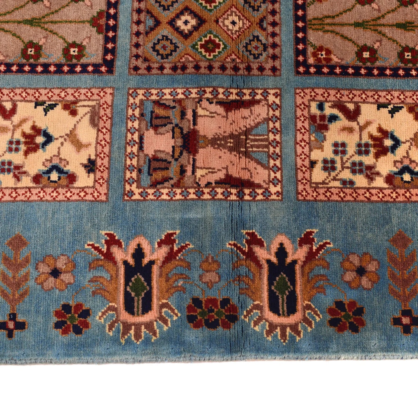 Blue  Bakhtiar Persian Hand-Knotted Rug (BR-683)