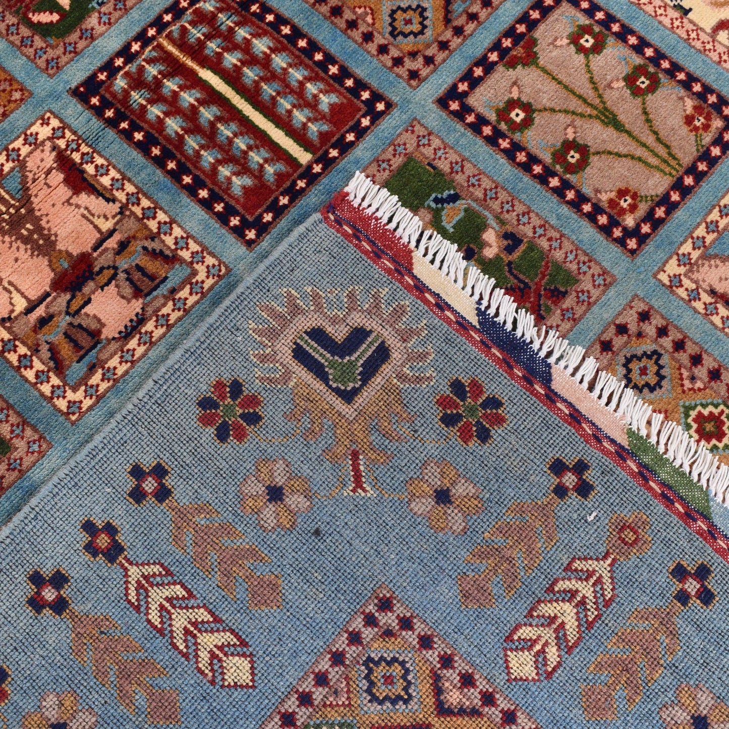 Blue  Bakhtiar Persian Hand-Knotted Rug (BR-683)