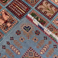 Blue  Bakhtiar Persian Hand-Knotted Rug (BR-683)