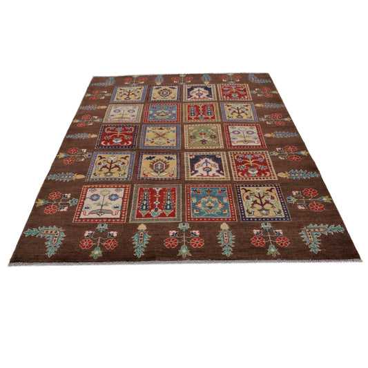 Brown  Bakhtiar Persian Hand-Knotted Rug (BR-685)