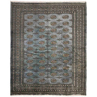 Grey Bokhara Afghan Hand-Knotted Rug (BB-1502)