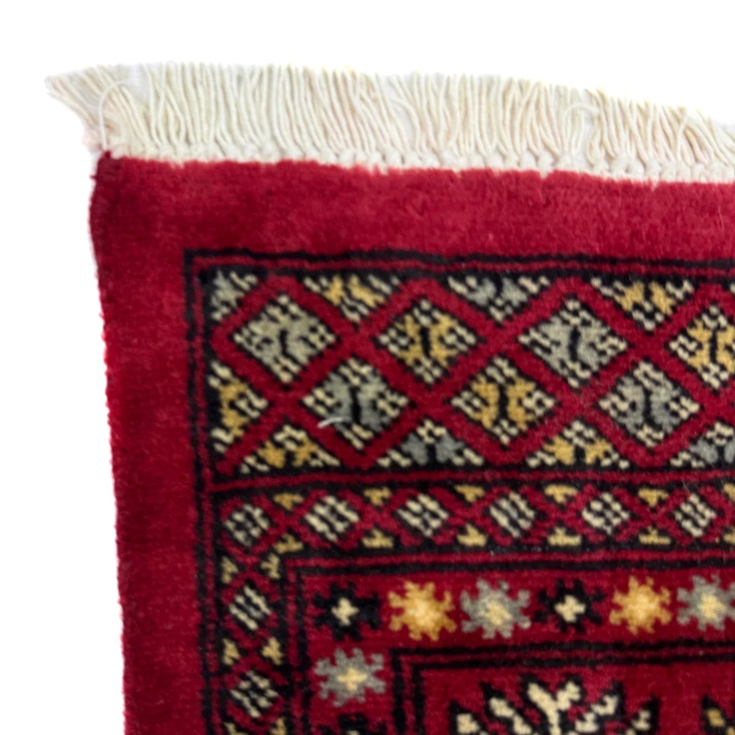 Red  Bokhara Afghan Hand-Knotted Rug (BB-1501)