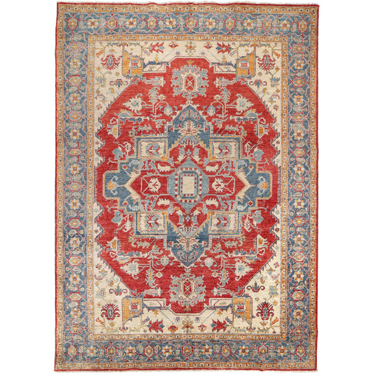 Multi Color Heriz Hand-Knotted Persian Rug (HZ-808)