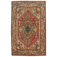Multi Color Heriz Hand-Knotted Persian Rug (HZ-811)