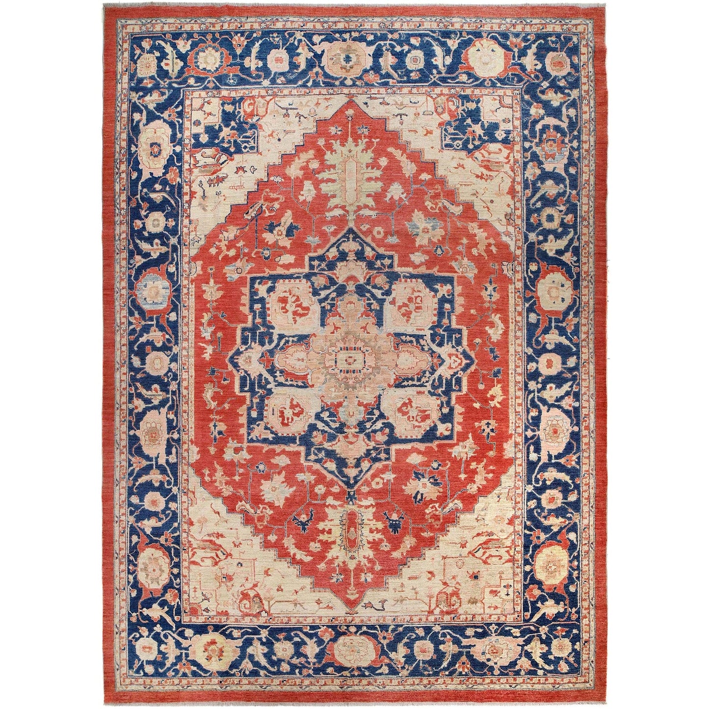 Multi Color Heriz Hand-Knotted Persian Rug (HZ-815)