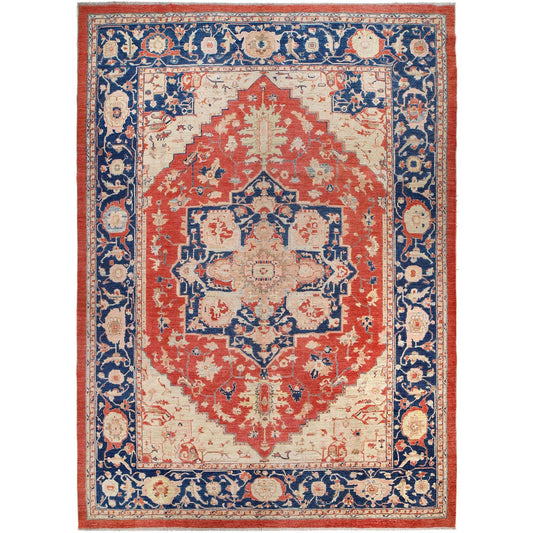 Multi Color Heriz Hand-Knotted Persian Rug (HZ-815)
