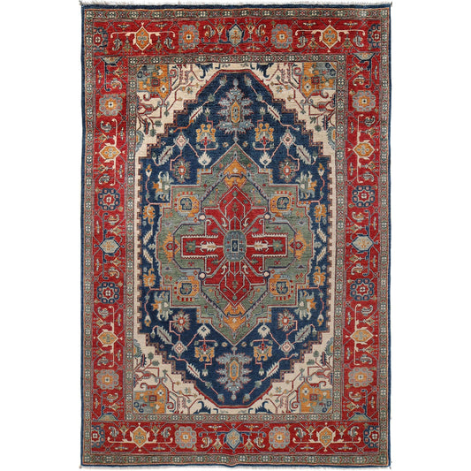Multi Color Heriz Hand-Knotted Persian Rug (HZ-817)