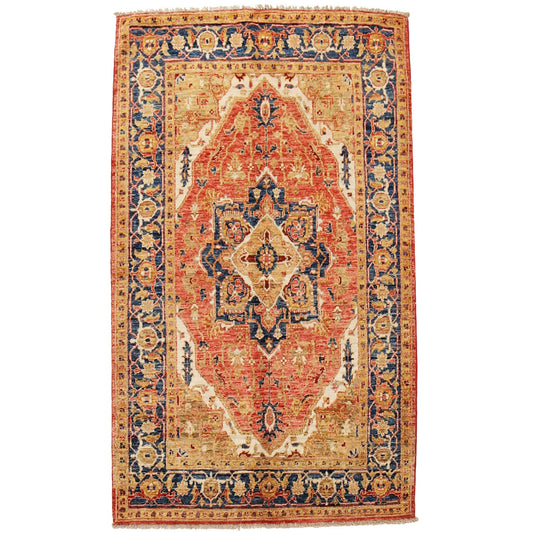 Multi Color Heriz Hand-Knotted Persian Rug (HZ-822)