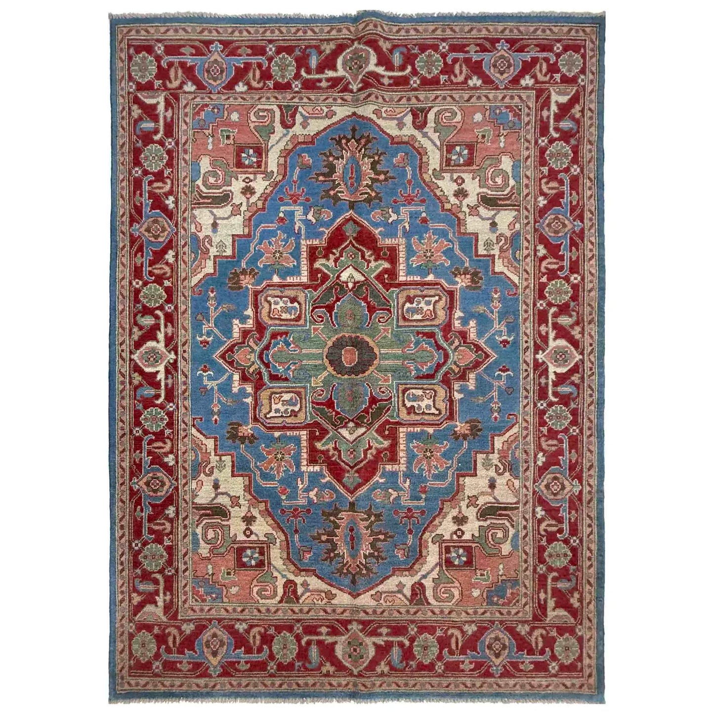 Blue Heriz Hand-Knotted Persian Rug (HZ-826)