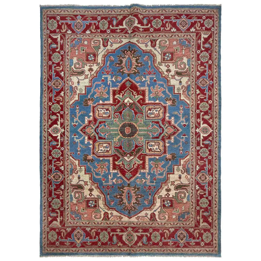 Blue Heriz Hand-Knotted Persian Rug (HZ-826)