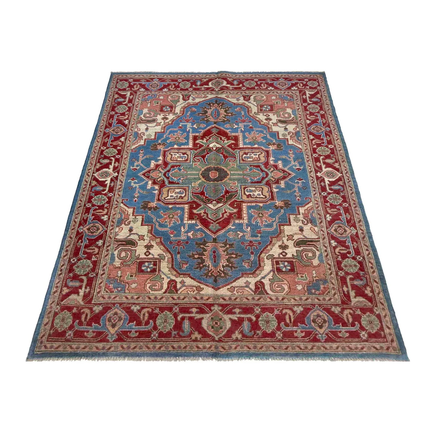 Blue Heriz Hand-Knotted Persian Rug (HZ-826)