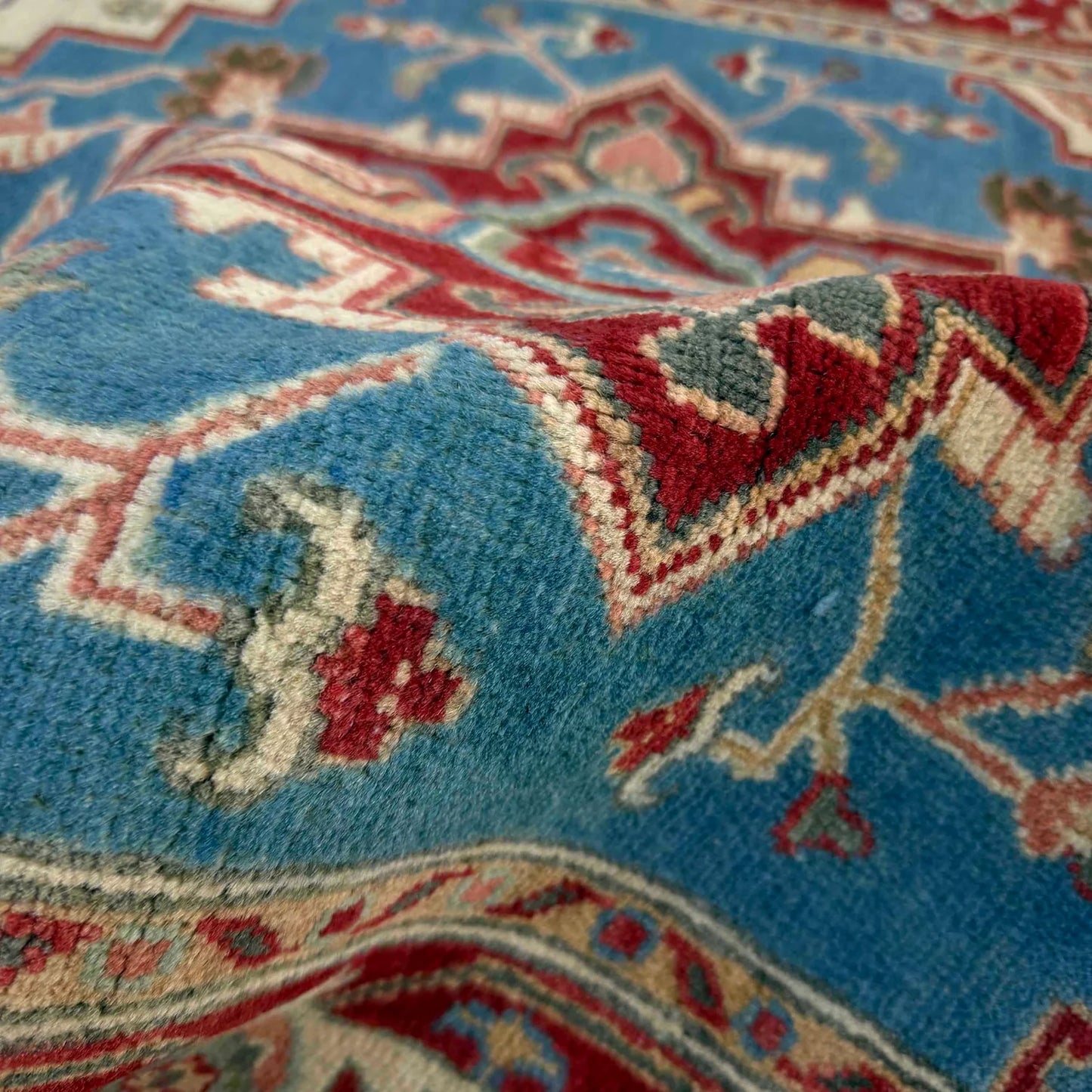 Blue Heriz Hand-Knotted Persian Rug (HZ-826)