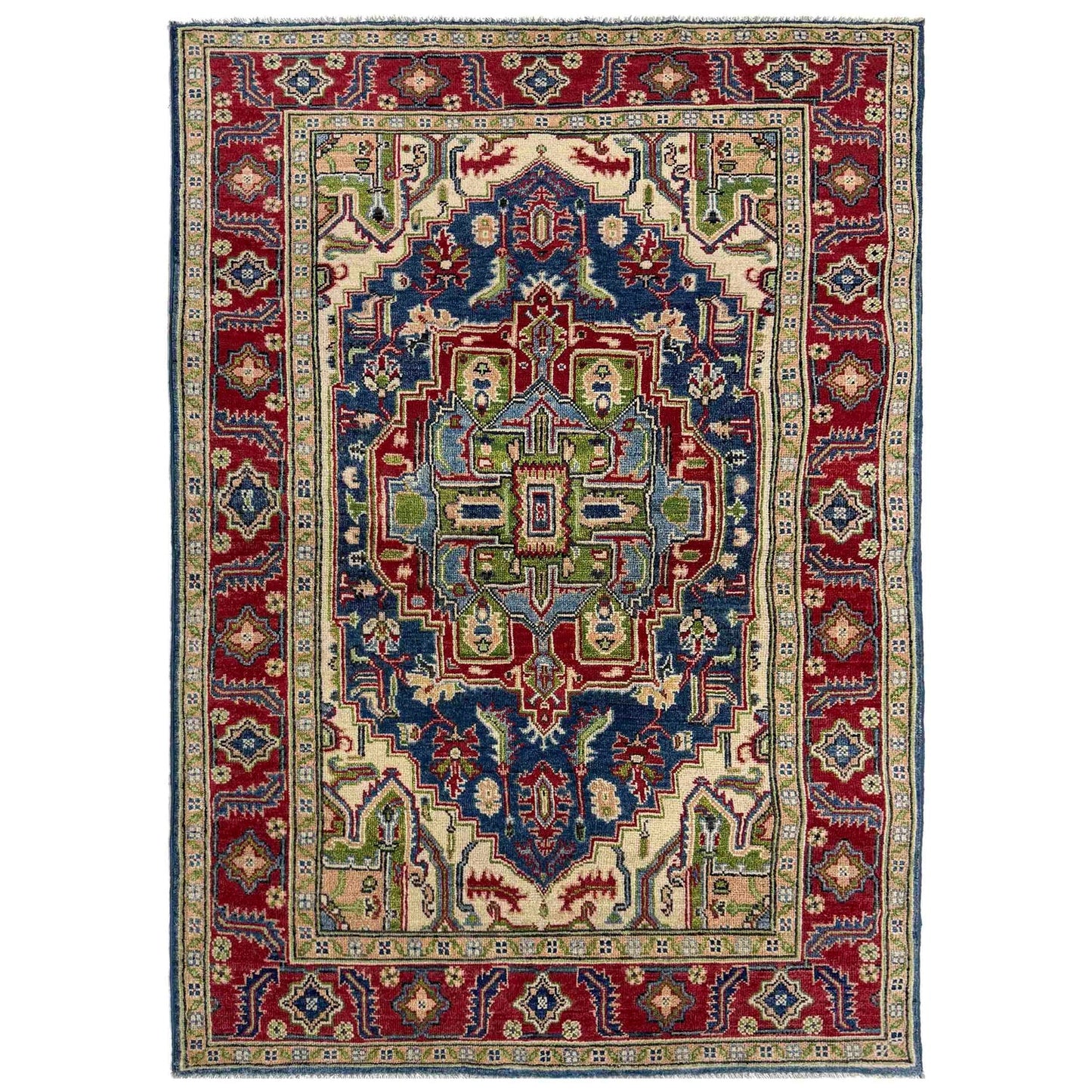 Multi Color Heriz Hand-Knotted Persian Rug (HZ-827)