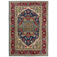 Multi Color Heriz Hand-Knotted Persian Rug (HZ-827)