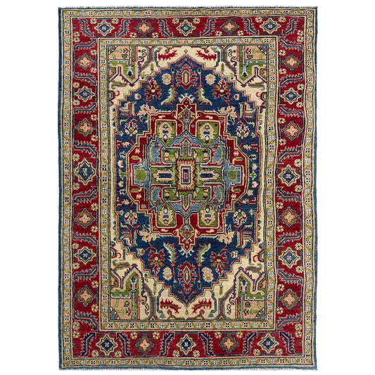 Multi Color Heriz Hand-Knotted Persian Rug (HZ-827)