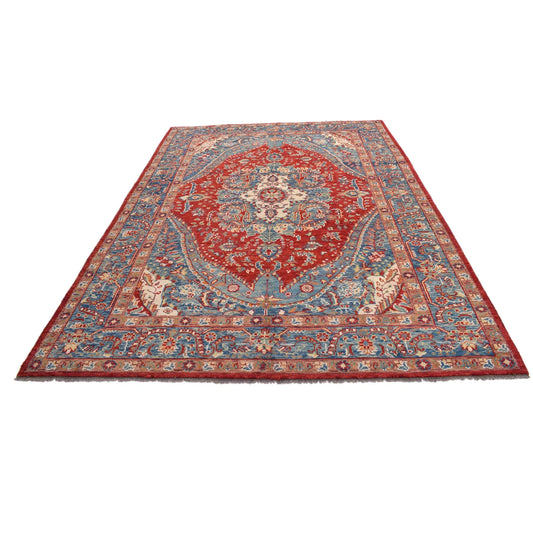 Multi Color Heriz Hand-Knotted Persian Rug (HZ-806)