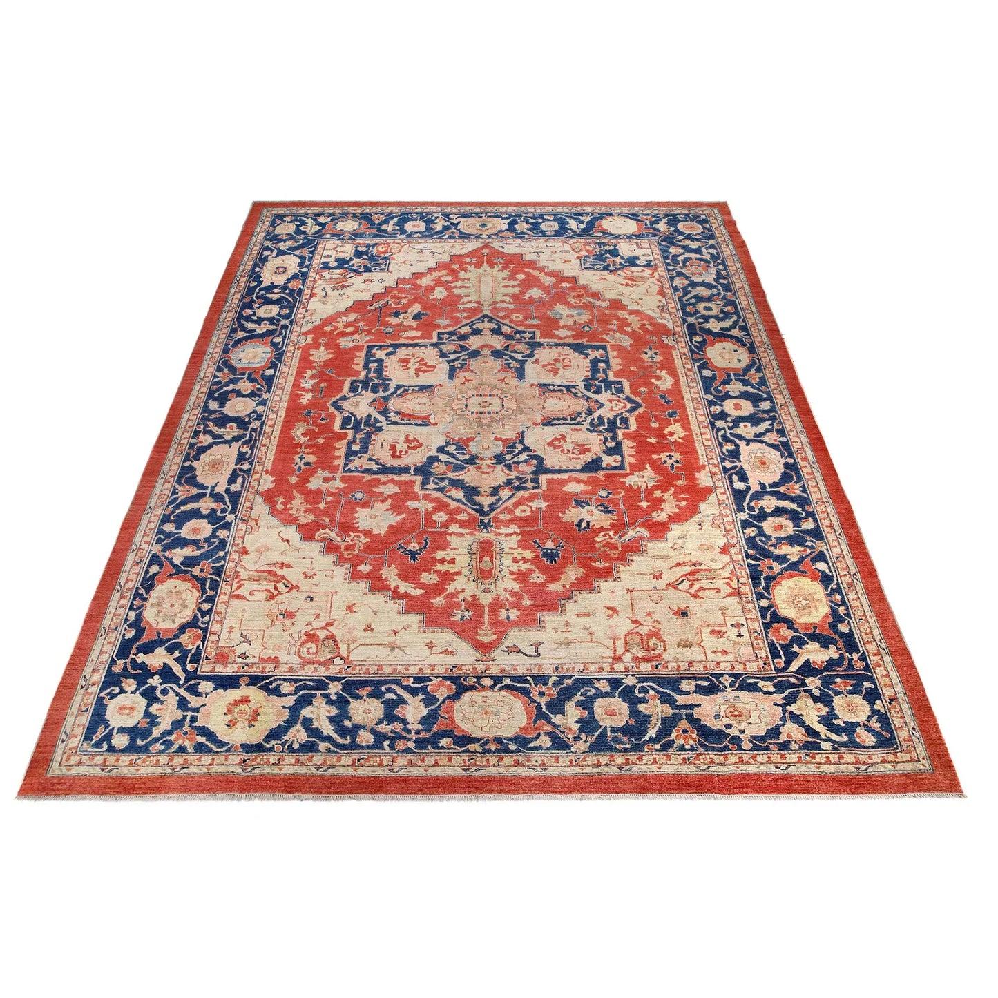 Multi Color Heriz Hand-Knotted Persian Rug (HZ-815)