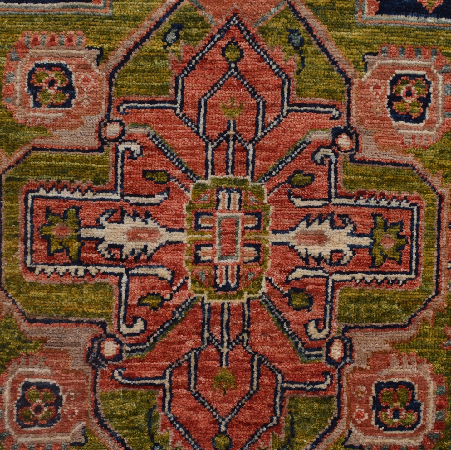 Multi Color Heriz Hand-Knotted Persian Rug (HZ-821)