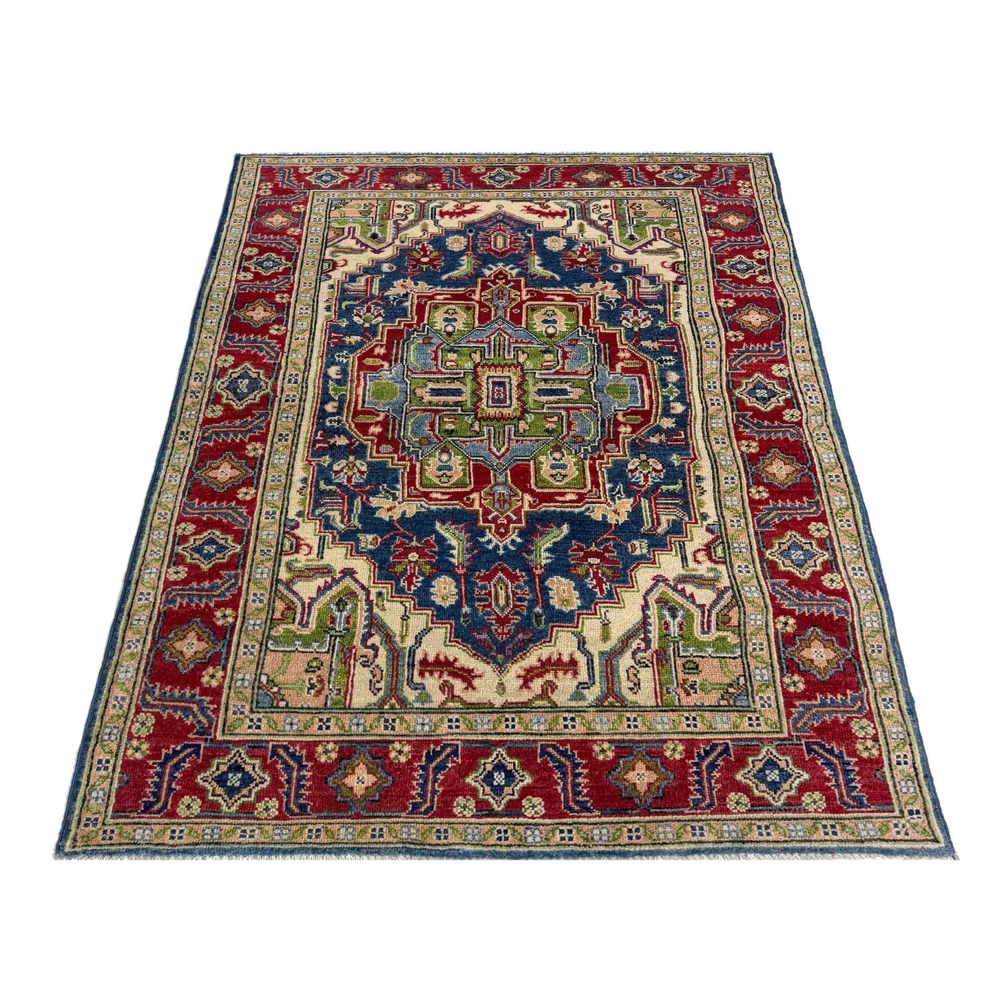 Multi Color Heriz Hand-Knotted Persian Rug (HZ-827)