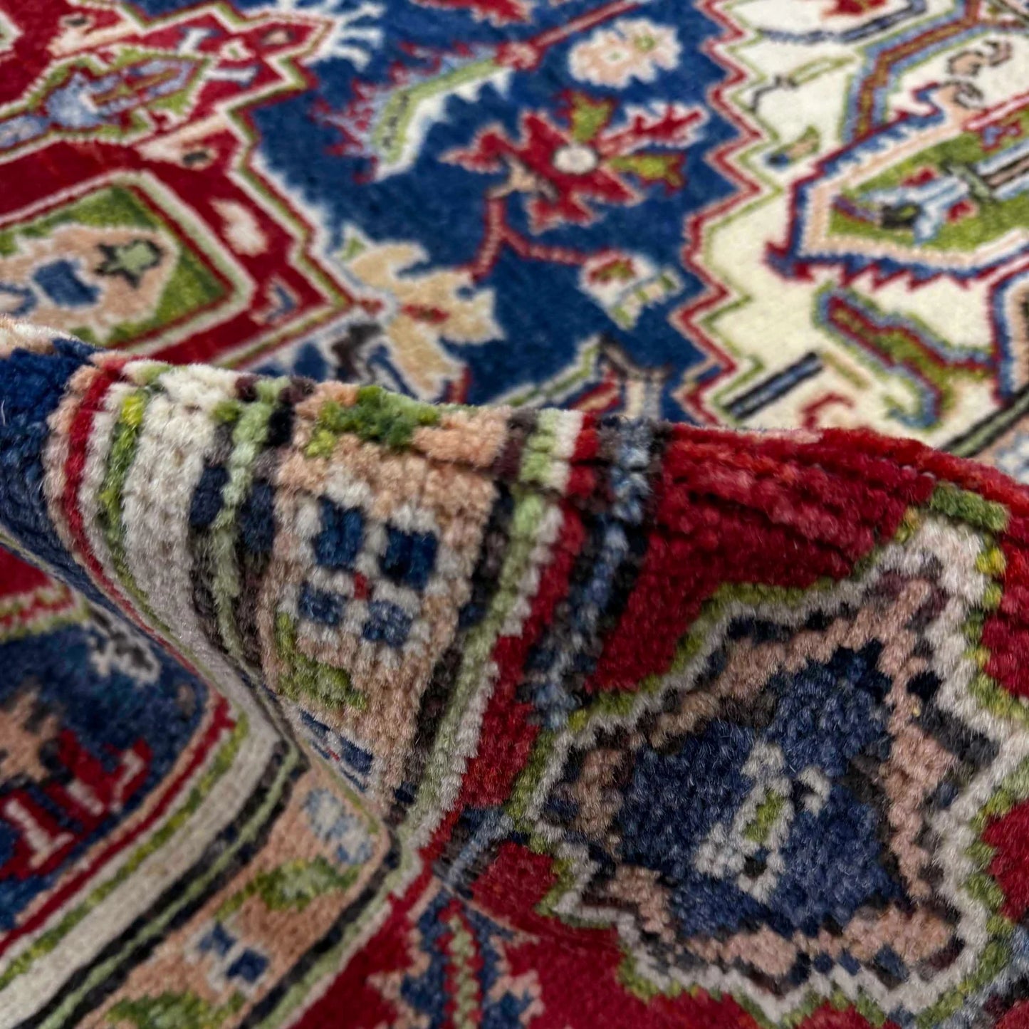 Multi Color Heriz Hand-Knotted Persian Rug (HZ-827)