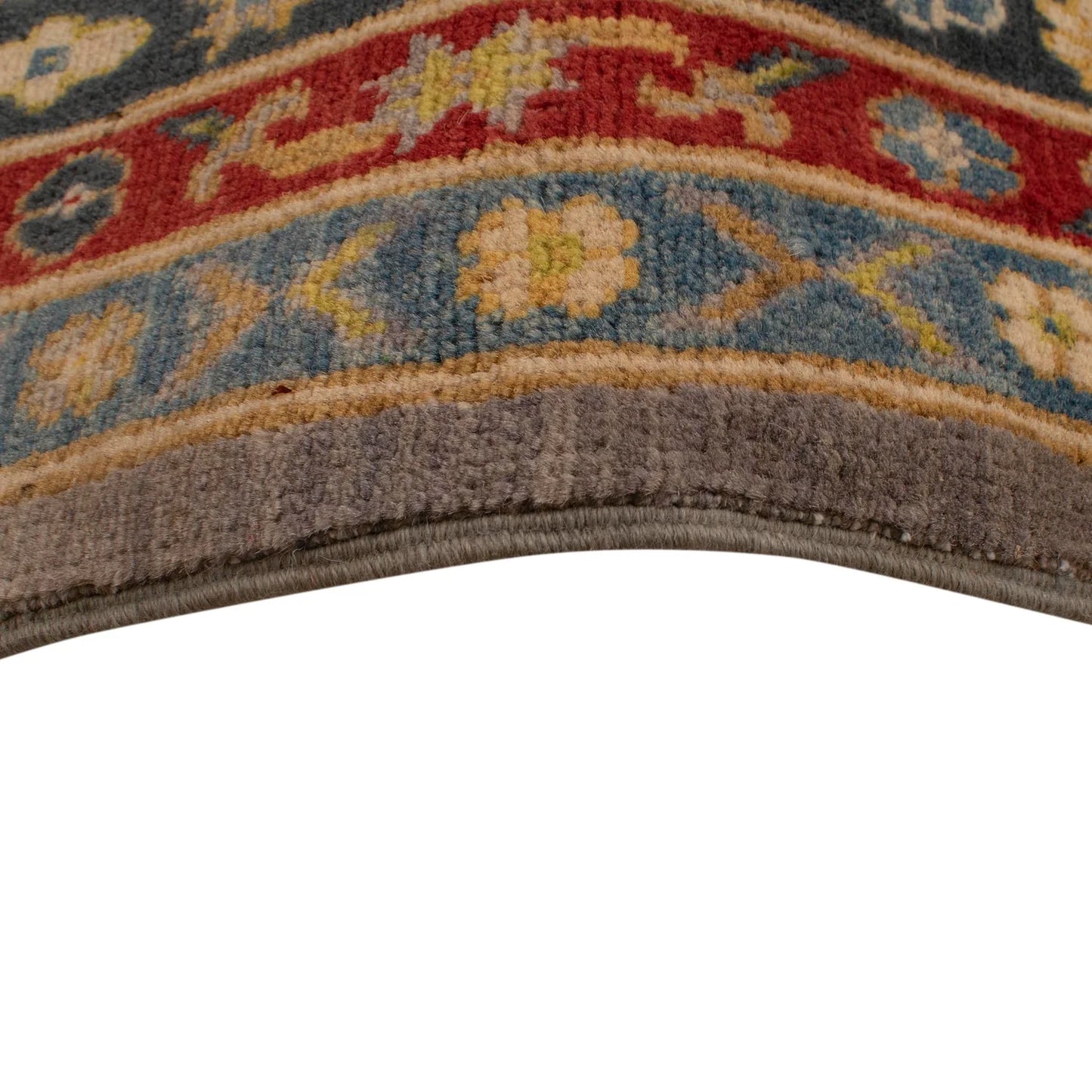 Grey Oriental Kazak Afghan Hand-knotted Rug (KK-201)