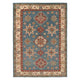 Blue  Oriental Kazak Afghan Hand-knotted Rug (KK-211)