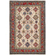 Ivory  Oriental Kazak Afghan Hand-knotted Rug (KK-213)