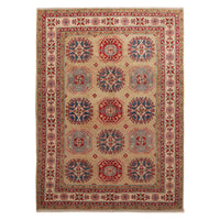 Ivory  Oriental Kazak Afghan Hand-knotted Rug (KK-216)
