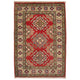 Red Oriental Kazak Afghan Hand-knotted Rug (KK-221)