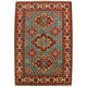 Blue Oriental Kazak Afghan Hand-knotted Rug (KK-225)