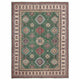 Green  Oriental Kazak Afghan Hand-knotted Rug (KK-280)