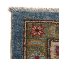 Blue  Oriental Kazak Afghan Hand-knotted Rug (KK-211)
