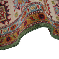 Green  Oriental Kazak Afghan Hand-knotted Rug (KK-212)