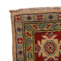 Ivory Oriental Kazak Afghan Hand-knotted Rug (KK-218)
