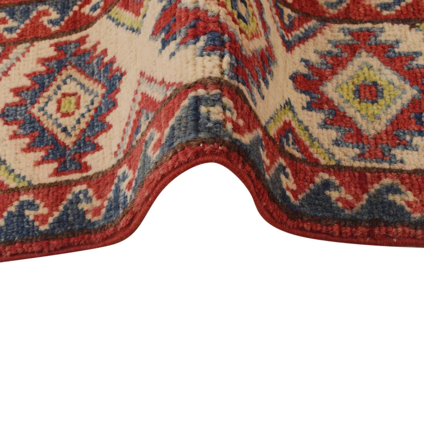 Red Oriental Kazak Afghan Hand-knotted Rug (KK-223)