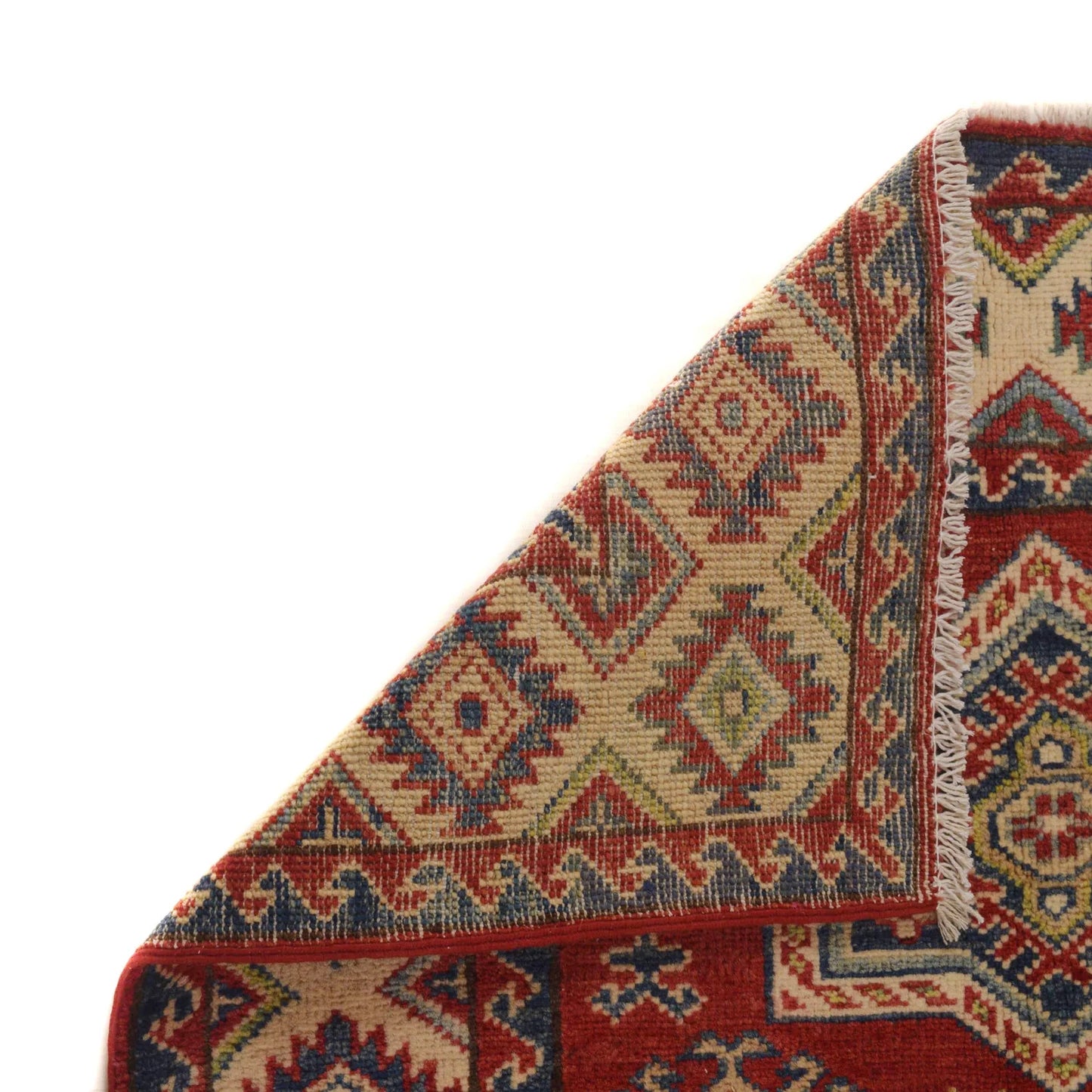Red Oriental Kazak Afghan Hand-knotted Rug (KK-223)