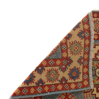 Blue Oriental Kazak Afghan Hand-knotted Rug (KK-225)