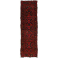 Red Khal Mohammadi Afghan Hand-knotted Runner (KM-416)