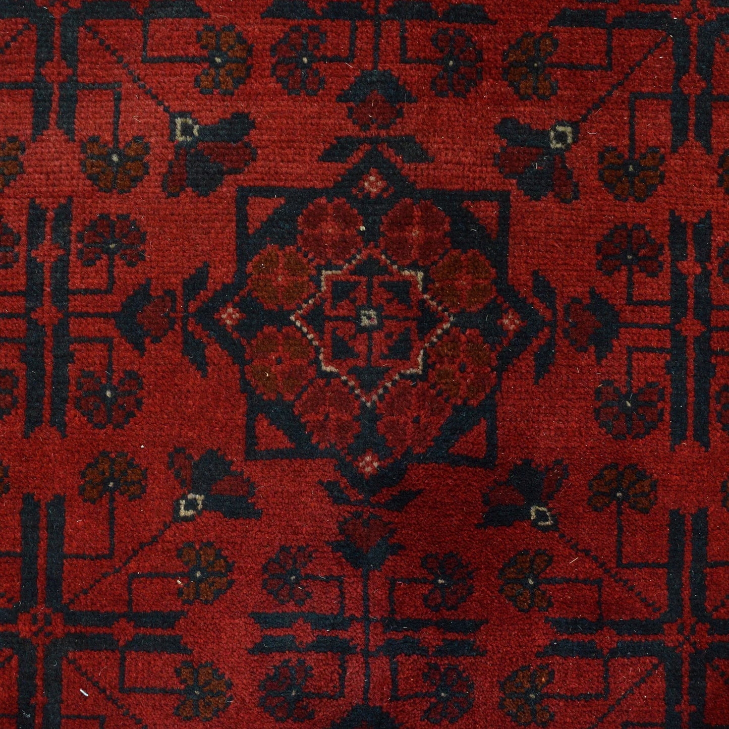 Red Khal Mohammadi Afghan Hand-knotted Rug (KM-401)