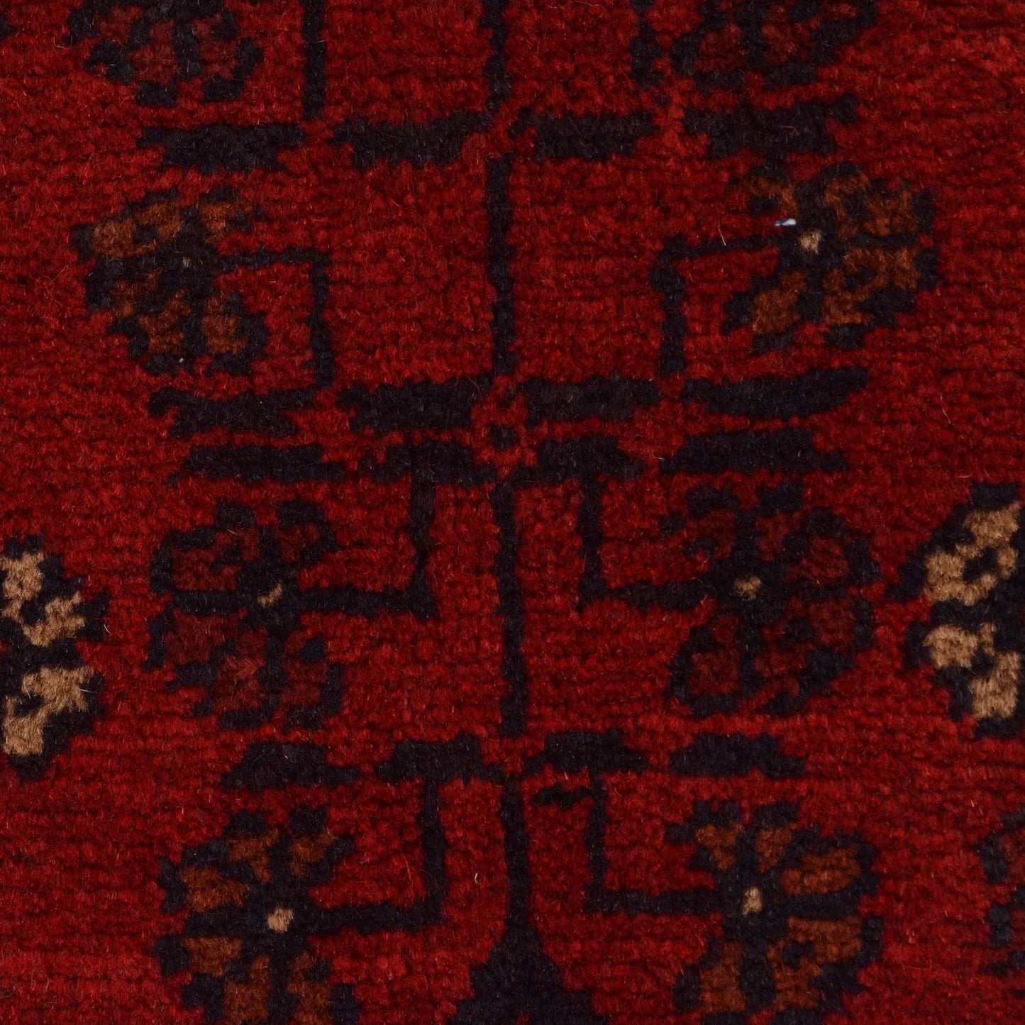 Red Khal Mohammadi Afghan Hand-knotted Rug (KM-406)