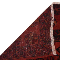 Red Khal Mohammadi Afghan Hand-knotted Rug (KM-407)