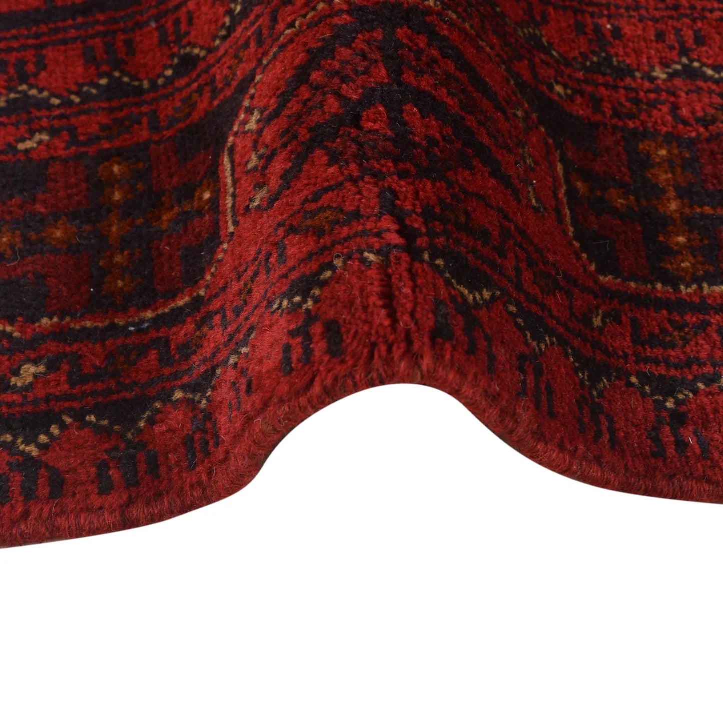 Red Khal Mohammadi Afghan Hand-knotted Rug (KM-408)